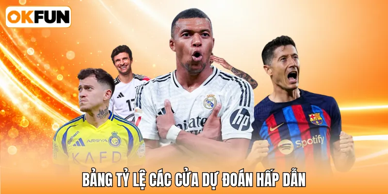 Bảng tỷ lệ các cửa dự đoán hấp dẫn