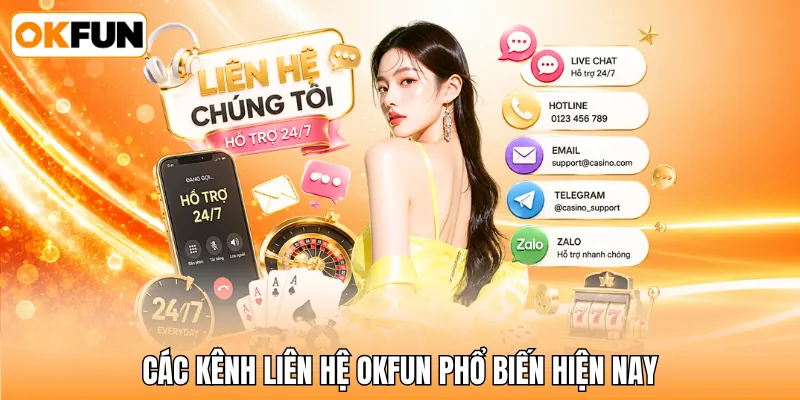 Các kênh liên hệ OKFUN phổ biến hiện nay Các kênh liên hệ OKFUN phổ biến hiện nay