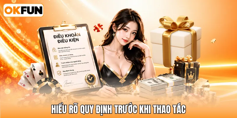 Hiểu rõ quy định trước khi thao tác