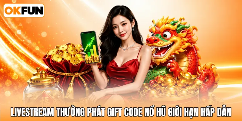 Livestream thường phát gift code nổ hũ giới hạn hấp dẫn Livestream thường phát gift code nổ hũ giới hạn hấp dẫn