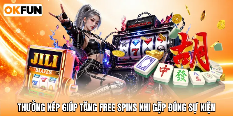Thưởng kép giúp tăng Free Spins khi gặp đúng sự kiện