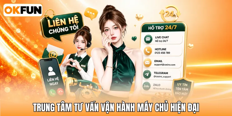 Trung tâm tư vấn vận hành máy chủ hiện đại Trung tâm tư vấn vận hành máy chủ hiện đại